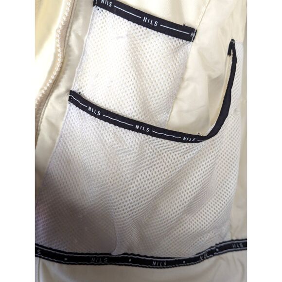 NILS Ski Snow Puffer Hooded Jacket Winter Sports Outdoors Pockets Cream Size 8 - Picture 9 of 14